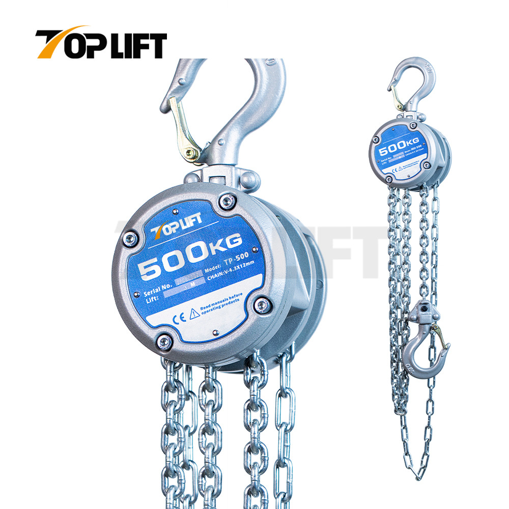 Compact, Light Weight And Simple Design Manual Pulley Chain Hoist Chain Block 500KG Capacity