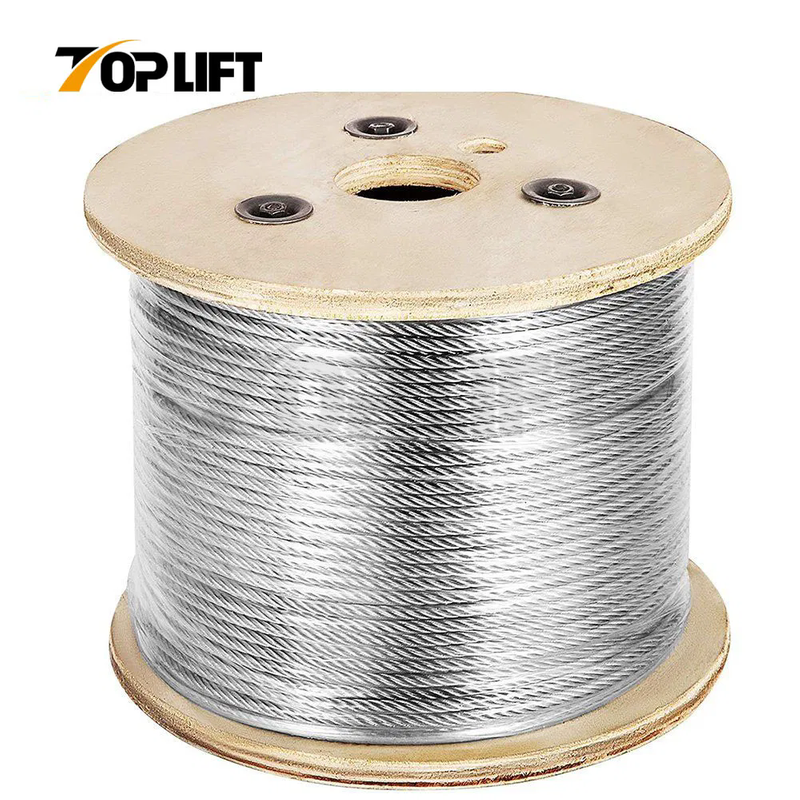 35x7 19x7 Non- Rotating Wire Rope 10mm 12mm Ungalvanized Galvanized Wire Rope Crane Wire Rope