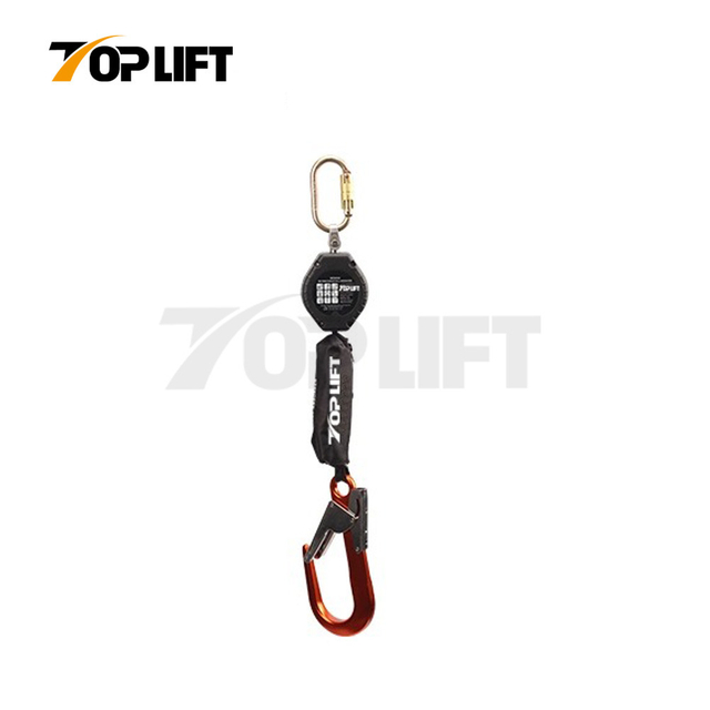 TOPLIFT 100KG Capacity 1.8M Webbing with Energy Absorber Retractable Fall Arrester