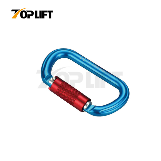 TOPLIFT 25KN Diameter 19mm High Strength Safety Lock Aluminium Carabiner