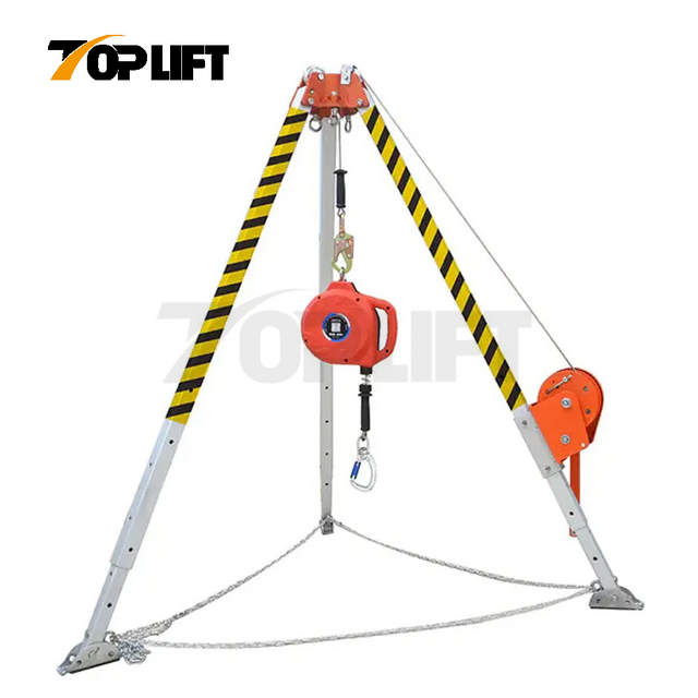 TOPLIFT Confined Space 500KG/1102LBS Rescue Tripod with Winch TP-900015
