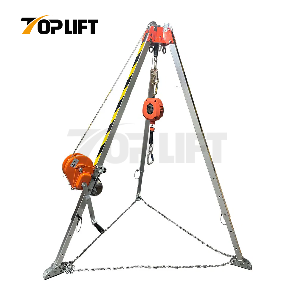 TP-RT906 High Quality Fireman Aluminium Rescue Tripod with winch