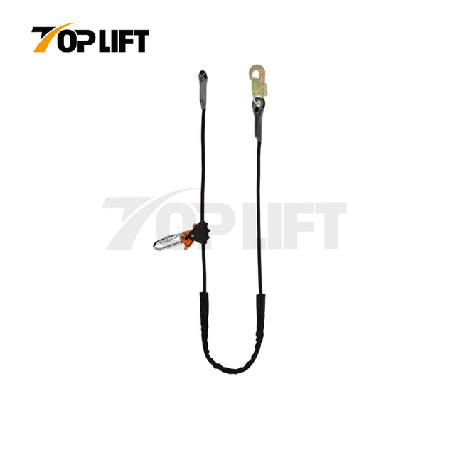 TP-SL5307 High Endurance Safety Work Positioning Lanyard Adjustable with Aluminium Rope Grab