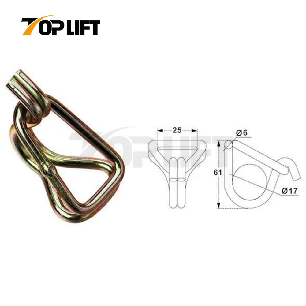 1-3 Inch Heavy Duty Swan Hook for Cargo Lashing Ratchet Tie Down