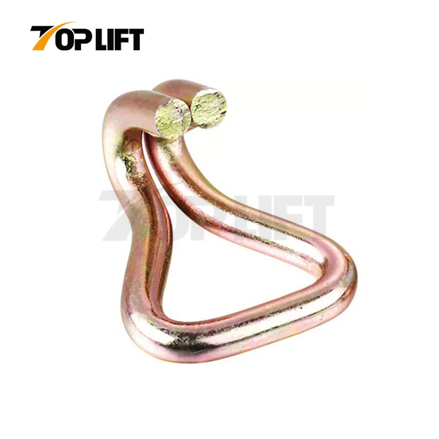 Double J Hook for Ratchet Tie Down Strap Cargo Lashing