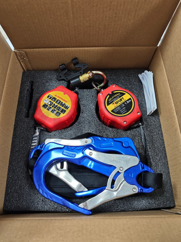 TP-SRL018BSN Capicity 140kg En 360 Dual Leg Webbing Absorber with Scaffold Hook Self-Retracting Lifeline Safety Device Fall Arrester