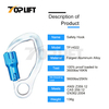 High Strength Twist Lock Aluminum Climbing Carabiner Forged Steel Safety Hook