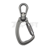28KN Opening 22MM Aluminium Snap Hook Locking Safety Carabiner for Climbing