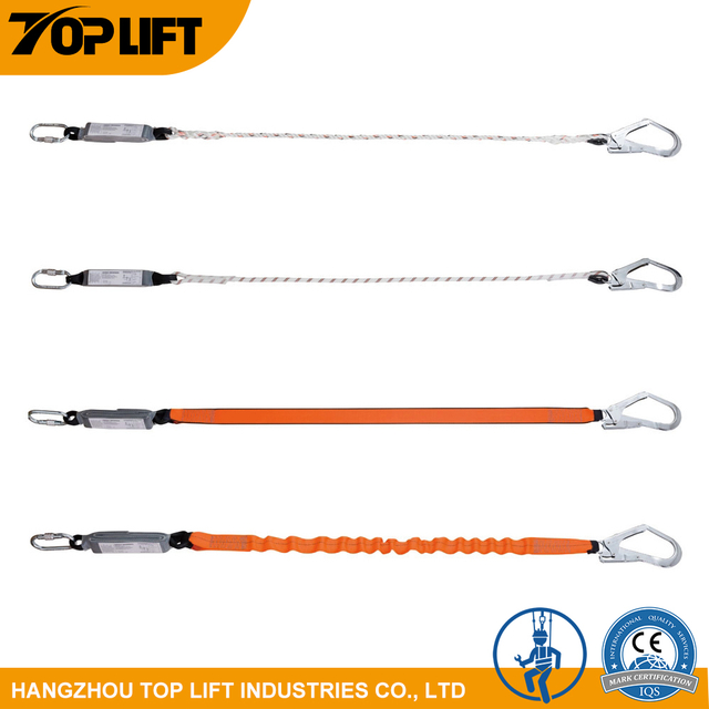 Fall Protection Single Lanyard With Absorber
