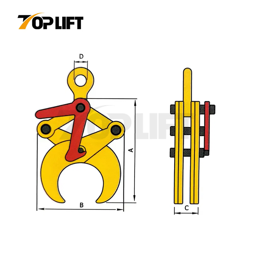 TP-Lifting YG Round Stock Grabs for Horizantal Transport WLL 500-5000 KGS