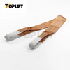 6T Brown Color Polyester Lifting Belt Webbing Sling 