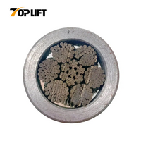 Line Contact Galvanized / Ungalvanized 6X24S+7FC 6X24W+7FC Steel Wire Rope 