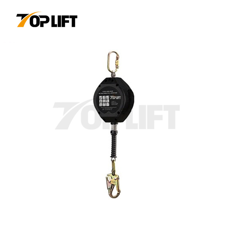 TOPLIFT Capacity 100KG 3M/6M Wire Rope Fall Arrester Protection System Lifeline