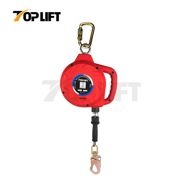 TOPLIFT 40FT - 60FT Wire Rope 310LBS Capacity Indicator Retractable Fall Arrester