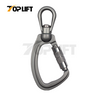 28KN Opening 22MM Aluminium Snap Hook Locking Safety Carabiner for Climbing