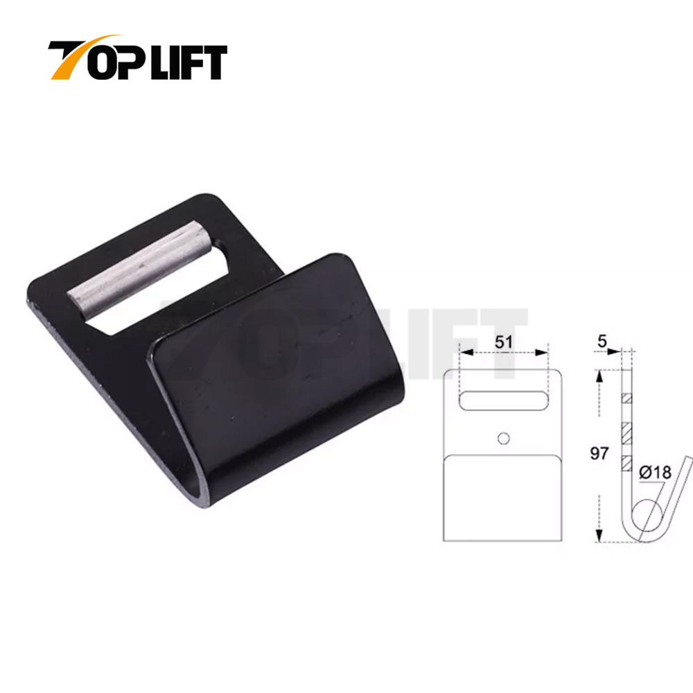 Heavy Duty Ratchet Buckle Flat J Hook Rratchet Strap Flat Hook