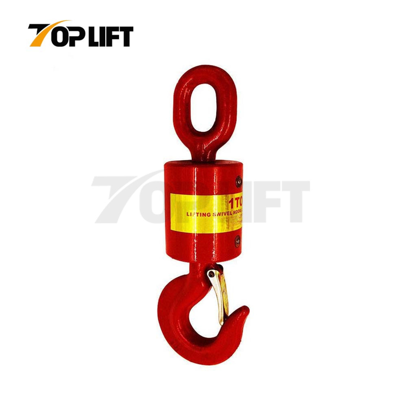 High-strength Alloy Steel 360° Rotation Universal Vertical Swivel Lifting Hook (One Hook One Ring)