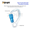 High Strength Twist Lock Aluminum Climbing Carabiner Forged Steel Safety Hook