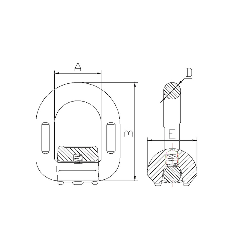 TP-8-344 G80 Rigging Hardware Forged Super Alloy Steel Lifting Points ...