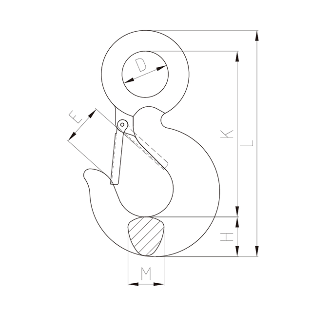 TP-Lifting - TP 320 U.S. Type Eye Hook
