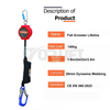 TP-SRL020BSN En360 Webbing Type with Absober Reinforced Shell Safety Device Fall Arrester