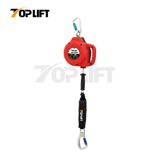 TP-SRL100DN En 360 5mm Galvanized Steel Wire Rope with Shock Absorber Fall Arrester Safety Device Self-Retractable Lifeline