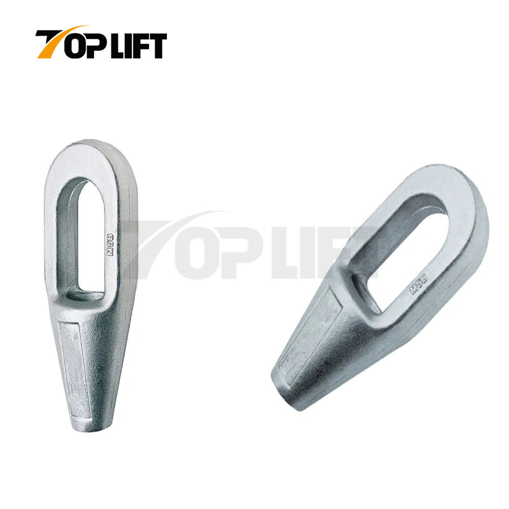High Tensile Steel Galvanized Closed Spelter Socket for Steel Wire Rope