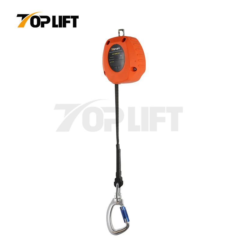 TOPLIFT Capacity 100KG 6M UHMWPE Webbing Lanyard Fall Protection Arrester Lifeline