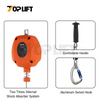 TOPLIFT 100KG Capacity Wire Rope Type 6M Self-Retractable Fall Arrester Lifeline 