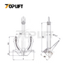 Hall Anchor Stockless Anchor For Ship Boat Marine Anchor 