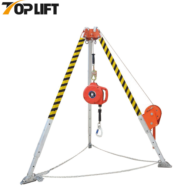 TOPLIFT Rescue Tripod with Winch for Confined Space 500KG/1102LBS TP-915