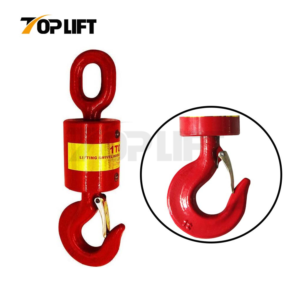 High-strength Alloy Steel 360° Rotation Universal Vertical Swivel Lifting Hook (One Hook One Ring)