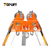 2 Pulley with Winch Lifting Rescue Tripod Safety Aluminum Steel Rescue Tripod