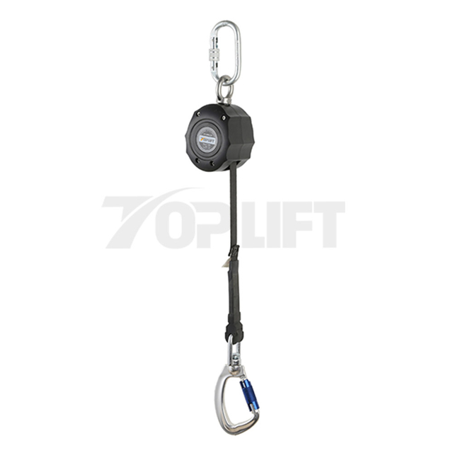TOPLIFT Capacity 100KG 1.5M/2M/3M UHMWPE Webbing Lanyard Fall Arrester Lifeline 