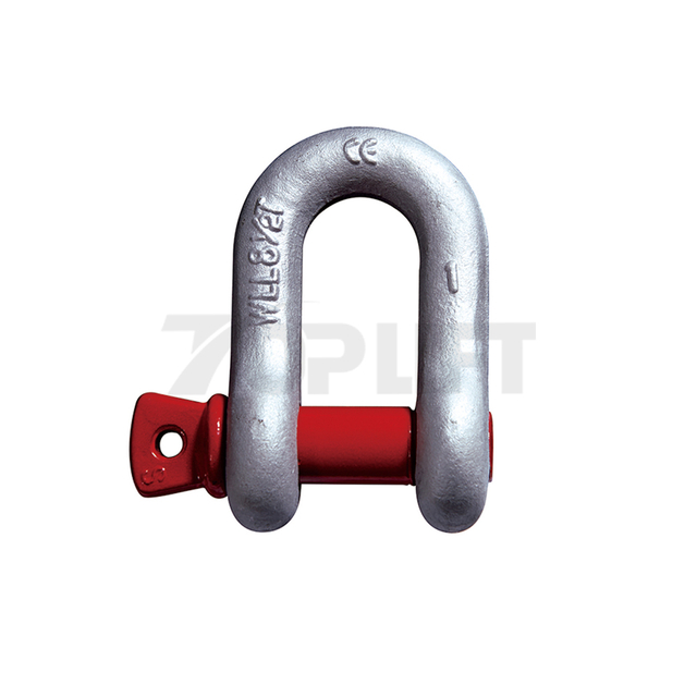 G-210 High Strength Steel Screw Pin Dee Shackle with Safety Factor 6:1
