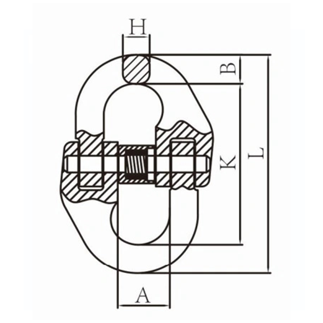 TP 812 Drop Forged Super Alloy Steel Quenched And Tempered G80 Connecting Link From China