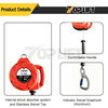 TP-200D 20m Self Retracting Lifeline Fall Protection Retractable Lanyard Galvanized Steel Cable Type Fall Arrester