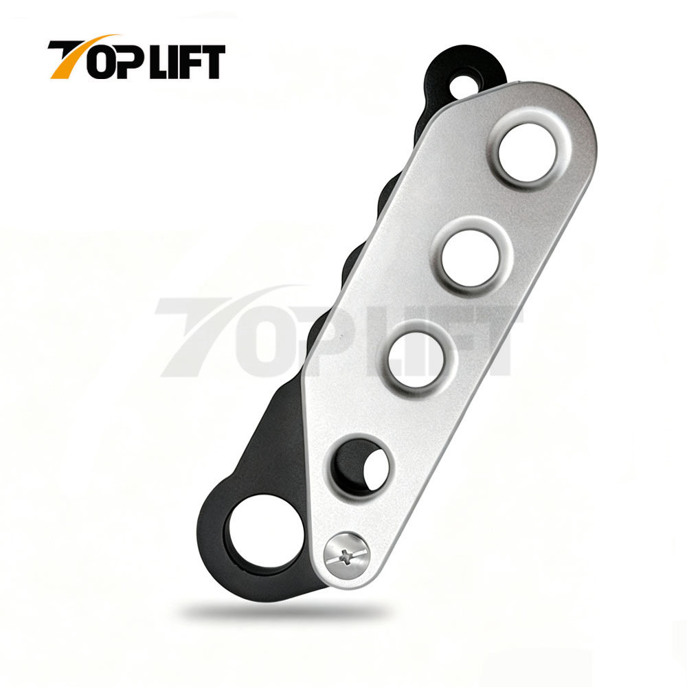 TP-RD01 Self-braking Fire Rope Handheld Descender 4 Hole Descender Rock Climbing Life-saving Downhill Equipment