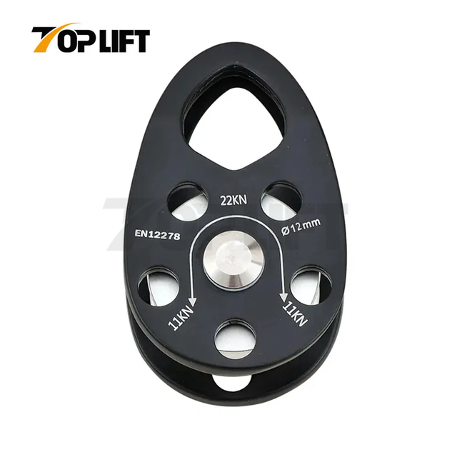 TP-P12 CE Certified General Purpose Small Aluminum Rope Single Swing Pulleys for Climbing