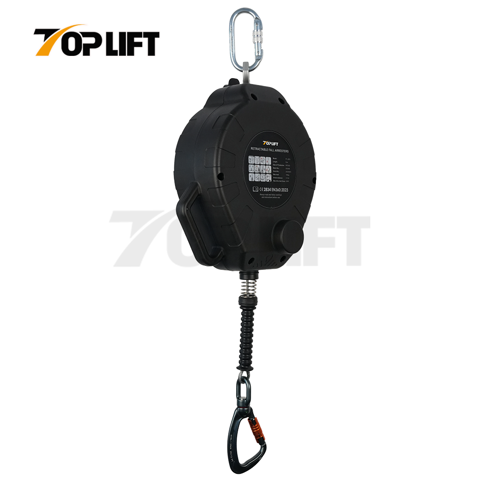15m Self Retracting Lifeline Cable Retractable Lanyard Fall Arrester with Integrated Winch