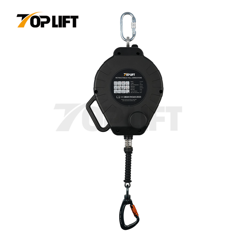 15m Self Retracting Lifeline Cable Retractable Lanyard Fall Arrester with Integrated Winch
