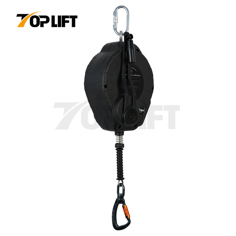 15m Self Retracting Lifeline Cable Retractable Lanyard Fall Arrester with Integrated Winch