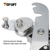TP-RD06 7075 Aviation Aluminum Self-braking Descender Manual Control STOP Rope Descent Device for Rock Climbing Aerial Rescue Work