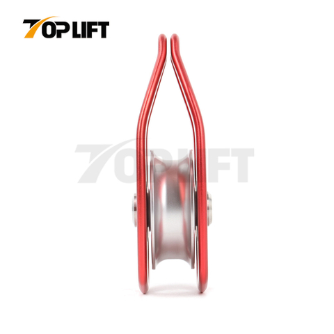 TP-P07 36kN CE Certified Aviation Aluminum Rescue Side Swing Single Sheave Climbing Pulley