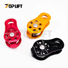 20kN Portable Rock Climbing Pulley Aluminum Alloy Single Fixed SwingPulley for 13mm Rope