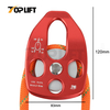 TP-P07 36kN CE Certified Aviation Aluminum Rescue Side Swing Single Sheave Climbing Pulley
