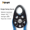 TP-P12 CE Certified General Purpose Small Aluminum Rope Single Swing Pulleys for Climbing