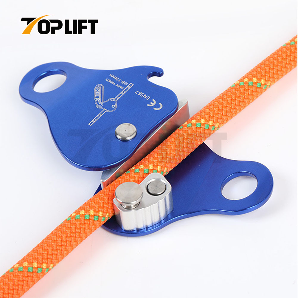 TP-A09 Aluminum 7075 Rock Climbing Ascender Fall Protection Belay Device Climbing Rope Grab