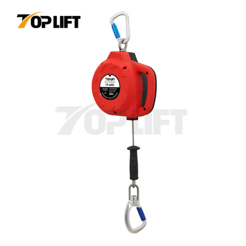 TP-200D 20m Self Retracting Lifeline Fall Protection Retractable Lanyard Galvanized Steel Cable Type Fall Arrester